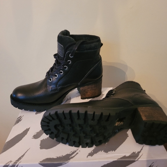 Madison black & Cognac booties price for each - Picture 2 of 4